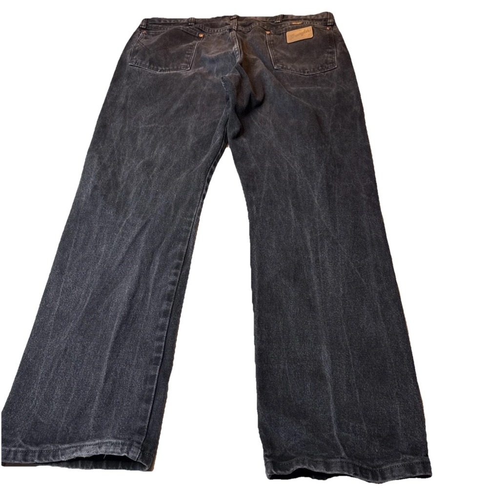 Wrangler 13MWZ Cowboy Bootcut Men Jeans Size 40x32 Black  Denim Western Workwear